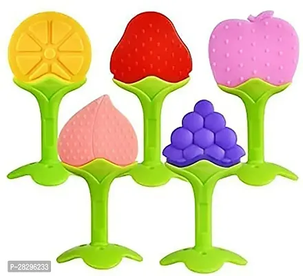 Prettify Silicone Fruit Shape Pack of 1 Teether Multicolor