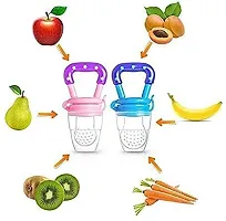 Wolfano Nibbler for Babies 3 to 12 Months Fruit Feeder Nibbler for Babies 3 12 Months Soother Multicolor-thumb2