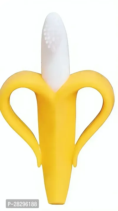 Perfecto Giraffe teether  Soft Bristle Banana Brush for Baby Teether and Feeder Multicolor-thumb4