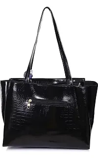 Leather Goods  Womens Handbag/Ladies Shoulder Bag/Girls tote bag/Croc Pattern/Office Bag for women-thumb1