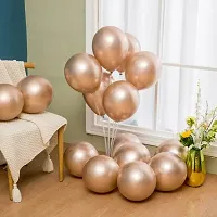 Elegant Lifestyle Solid HD Metallic Balloons Birthday Anniversary Christmas Baby Shower House Party Decor Balloon ( Pack of 50 ) (PEACH)-thumb2