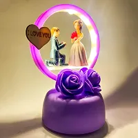 Elegant Lifestyle Love Couple Statue with Light for Home Decor I Gift Ideal Valentine Day, , Wedding Parties Gift, Loving Romantic Couple Bedroom Night Lamp & Decorative Showpiece - 14 cm-thumb3