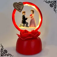 ELEGANT LIFESTYLE Love Couple Statue with Light for Home Decor I Gift Ideal Valentine Day, , Wedding Parties Gift, Loving Romantic Couple Bedroom Night Lamp & Decorative Showpiece - 14 cm-thumb2