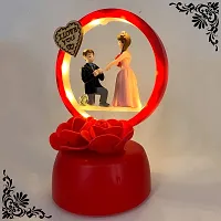 ELEGANT LIFESTYLE Love Couple Statue with Light for Home Decor I Gift Ideal Valentine Day, , Wedding Parties Gift, Loving Romantic Couple Bedroom Night Lamp & Decorative Showpiece - 14 cm-thumb3