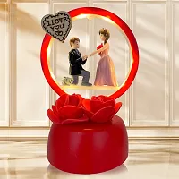 ELEGANT LIFESTYLE Love Couple Statue with Light for Home Decor I Gift Ideal Valentine Day, , Wedding Parties Gift, Loving Romantic Couple Bedroom Night Lamp & Decorative Showpiece - 14 cm-thumb4