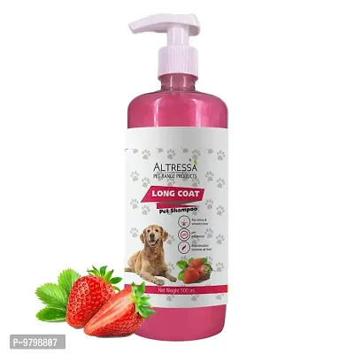 ALTRESSA Long Coat Pet Shampoo for Hair Rejuvenation, pH Balanced, Boost Volume for Shiny  Smooth Hair, 500 ml-thumb0