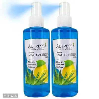 Altressa Spray Hand Sanitizer IPA Based with Aloe Vera  Lemon Extracts for Complete protection  Germi-Kill Action, 200 ml x 2-thumb0