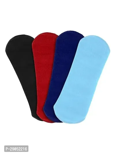 4-Layered Ultra Thin Rash Free Reusable Sanitary Cloth Pads Pack Of 4