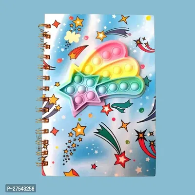 Butterfly Space car and unicorn Shapes Pop it Diary A5 Size Multicolour, Spiral Notebook, Pop Diary, Travel Notebook diary, office notebook, Birthday Return Gifts for Kids and girls (pack of 1pc)-thumb3