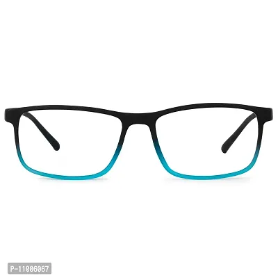 Aferlite? Zero Power Computer glasses For Men | Women | Unisex | TR90 Frame |CR Lens | Medium (Gradient Turquoise | Matt Black)-thumb2