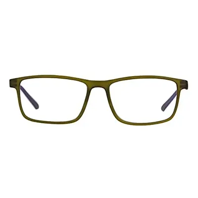 Aferelle ? Premium Blue Ray Cut Lens |Zero Power | UV420 with Anti-reflection | CR Lens TR90 Rectangle Frame Unisex Glasses For All Digital Screens |Free Size |53 mm (Matt Olive Green)