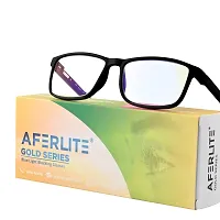 Aferlite? Zero Power Computer glasses For Men | Women | Unisex | TR90 Frame |CR Lens | Medium (Black| Pink Tips)-thumb2