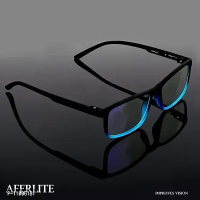Aferelle ? Premium Blue Ray Cut Lens |Zero Power | UV420 with Anti-reflection | CR Lens TR90 Rectangle Frame Unisex Glasses For All Digital Screens |Free Size |53 mm (Gradient Turquoise)-thumb5