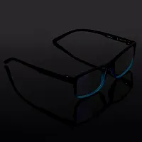 Aferlite? Zero Power Computer glasses For Men | Women | Unisex | TR90 Frame |CR Lens | Medium (Gradient Turquoise | Matt Black)-thumb4