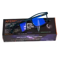 Aferelle ? Premium Blue Ray Cut Lens |Zero Power | UV420 with Anti-reflection | CR Lens TR90 Rectangle Frame Unisex Glasses For All Digital Screens |Free Size |53 mm (Matt Teal Blue)-thumb3