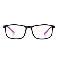 Aferlite? Zero Power Computer glasses For Men | Women | Unisex | TR90 Frame |CR Lens | Medium (Black| Pink Tips)-thumb4