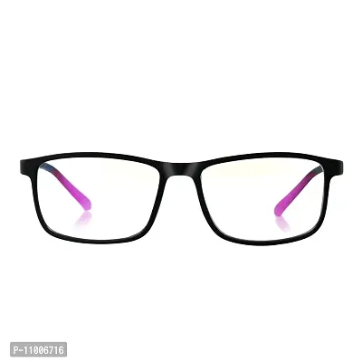 Aferlite? Zero Power Computer glasses For Men | Women | Unisex | TR90 Frame |CR Lens | Medium (Black| Pink Tips)-thumb5