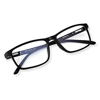 Aferelle ? Premium Blue Ray Cut Lens UV420 with Anti-reflection Frame Unisex Glasses For All Digital Screens [LAPTOP, TV , MOBILE] (Free Size (Rectangular)
