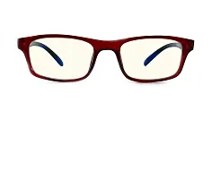 Kids Zero Power Blue Ray Blocking Antiglare eyeglasses for Unisex Child 5 to 12 years old (Red,Small,46mm)-thumb2