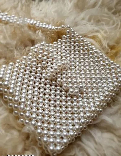 Fashionable Pearl Beads Handbags For Women