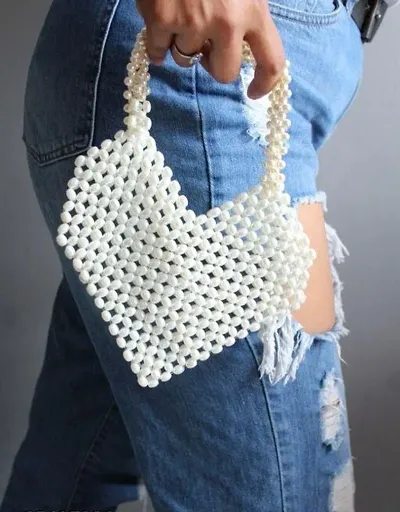 Fashionable Pearl Beads Handbags For Women