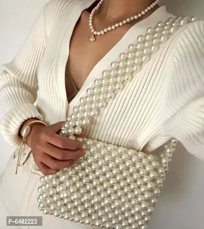 Pearl beads handbag  women fashion bag