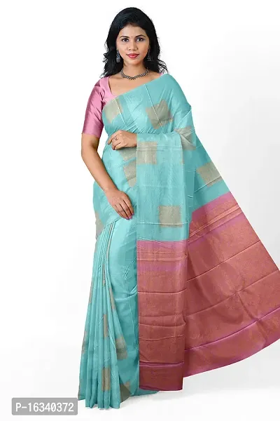 Classic Art Silk Jacquard Saree With Blouse Piece-thumb0