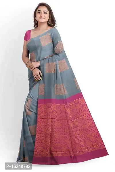 Beautiful Art Silk Saree with Blouse piece