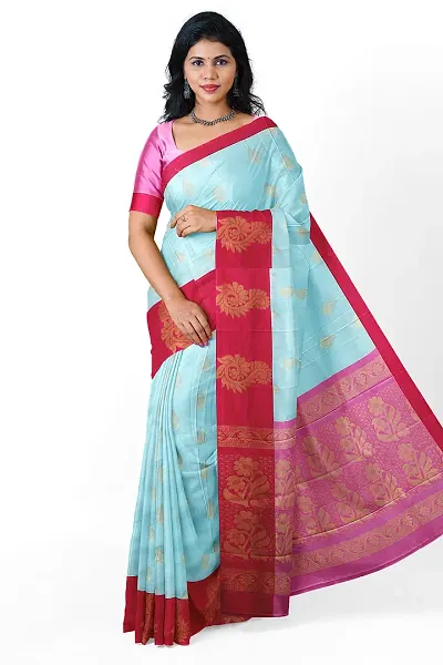 Classic Art Silk Jacquard Saree With Blouse Piece