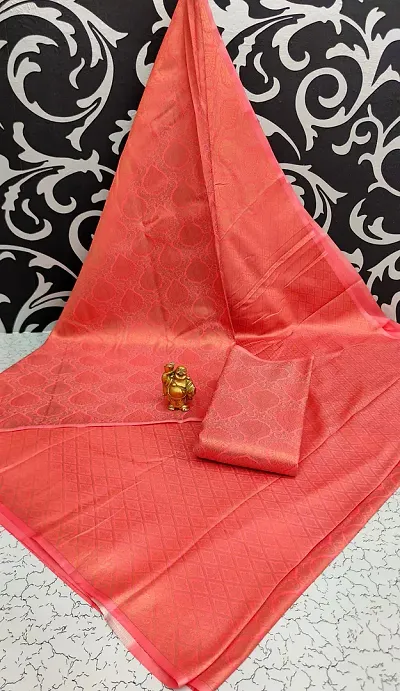 Stunning Bridal Art Silk Zari Woven Saree With Blouse Piece For Women