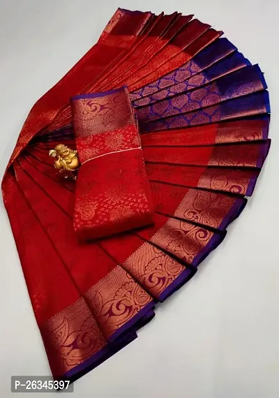 Bridal Silk Sarees With Blouse Piece-thumb0