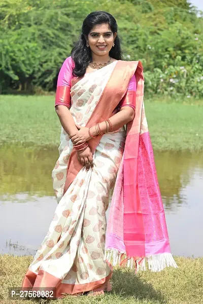 Bridal Silk Sarees With Blouse Piece-thumb0