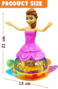 Princess Dancing Doll For Girls With 3D Lights  Sound Toy For Babies/Musical Dancing Toys For Kids-Multi Color-thumb3