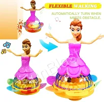 Princess Dancing Doll For Girls With 3D Lights  Sound Toy For Babies/Musical Dancing Toys For Kids-Multi Color-thumb2