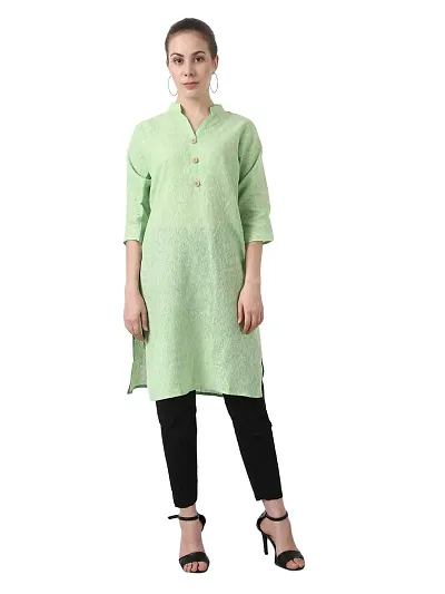 Stylish Cotton Solid Straight Kurti