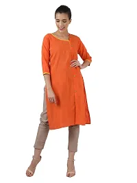 BIBO Women's Cotton Angrakha Straight Kurta-thumb3