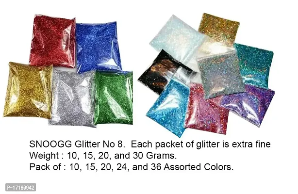 Buy SNOOGG Fine Glitter for Crafts DIY Resin Art Decoration tumblers Candle  Slime Making, Festival Body Face Eyeshadow Nail Art Slime. 20 Gram Each.300  Gram All Online In India At Discounted Prices