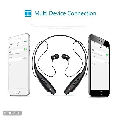Premium Quality Hbs 730 Wireless Neckband Bluetooth Earphone Headset Earbud Portable Headphone Handsfree Sports Running Sweatproof Compatible Android Smartphone Noise Cancellation-thumb4