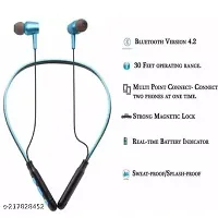 Premium Quality B11 Wireless Bluetooth Neckband In Ear Headphone Stereo Headset With Mic, Vibration Alert For All Smartphones-thumb1