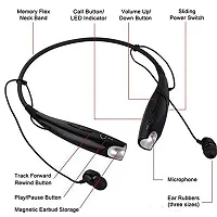 Premium Quality Hbs 730 Wireless Neckband Bluetooth Earphone Headset Earbud Portable Headphone Handsfree Sports Running Sweatproof Compatible Android Smartphone Noise Cancellation-thumb1