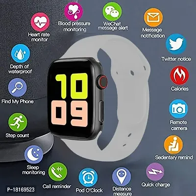 T500 Full Touch Screen Bluetooth Smartwatch White-thumb3