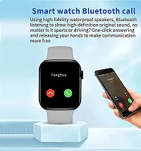 T500 Full Touch Screen Bluetooth Smartwatch White-thumb3