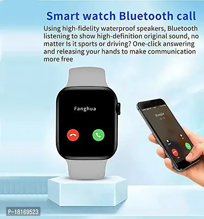 T500 Full Touch Screen Bluetooth Smartwatch White-thumb4