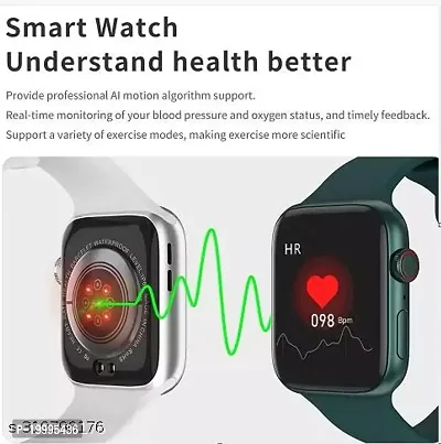 S8 Ultra Latest Bluetooth Calling Series 8 AMOLED High Resolution with All Sports Features  Health Tracker,Wireless Charging Battery, Bluetooth Unisex Smart Watch-thumb4