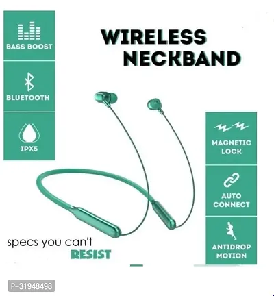 Modern Bluetooth Wireless Neckband With Microphone-thumb5