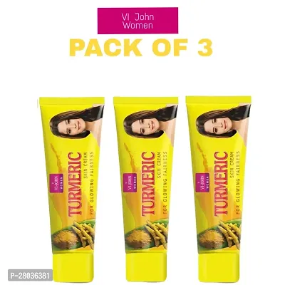 VI - JOHN Turmeric fairness Cream for glowing Fairness | lightweight and instantly gets absorbed into the skin Cream, Pack of 3-thumb0