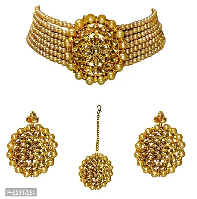 Fashionable Round Chakri Necklace set for Beautiful Womens and girls for easliy wearing in festival season