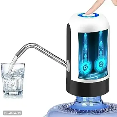 Automatic Wireless Water Can Dispenser Pump for 20 Litre Bottle Can, White/Black-thumb0