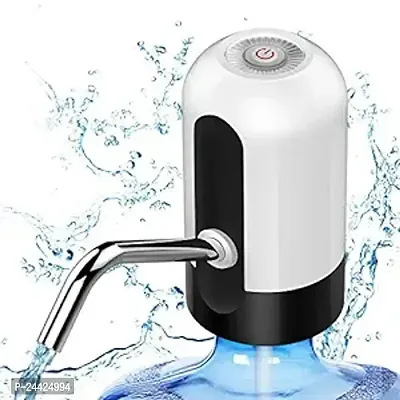 Automatic Water Dispenser for 20 Liter Cans, USB Rechargeable Pump, Child Lock, Stainless Steel Water Outlet, LED Display, Portable Water Pump for Home, Office, Camping