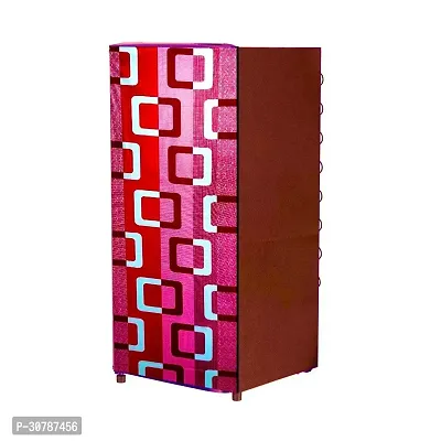 Classic Multicoloured Polyester Printed Refrigerator Full Body Cover